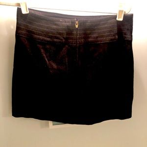 Free People new black suede mini skirt